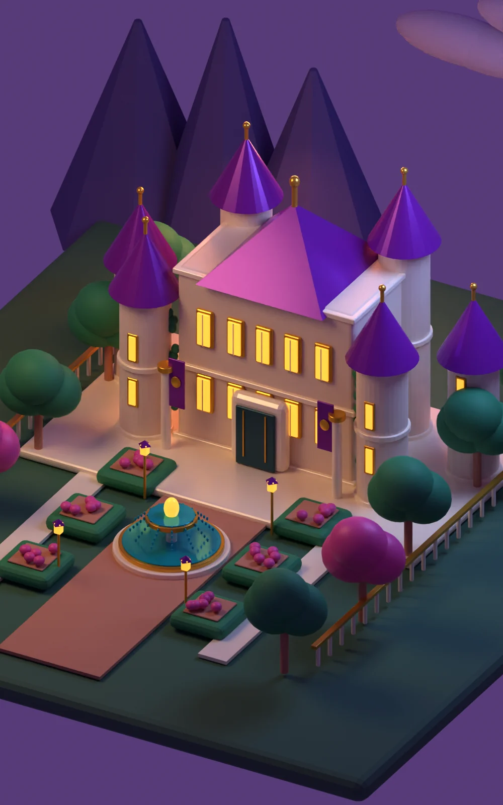 RoyalBoss — original palace artwork from the playable edition
